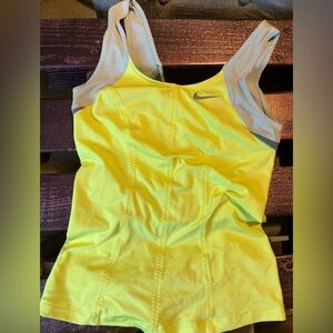 Nike Women's Yellow Tank Top, small